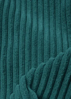 rucomfy Jumbo Cord Floor Cushion Teal Beanbag