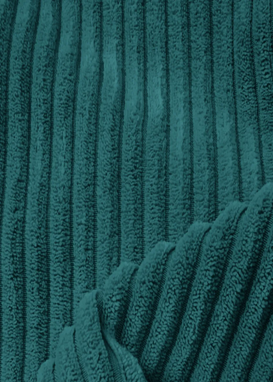 rucomfy Jumbo Cord Floor Cushion Teal Beanbag