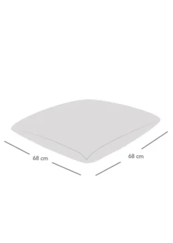 rucomfy Jumbo Cord Floor Cushion Platinum Grey Beanbag