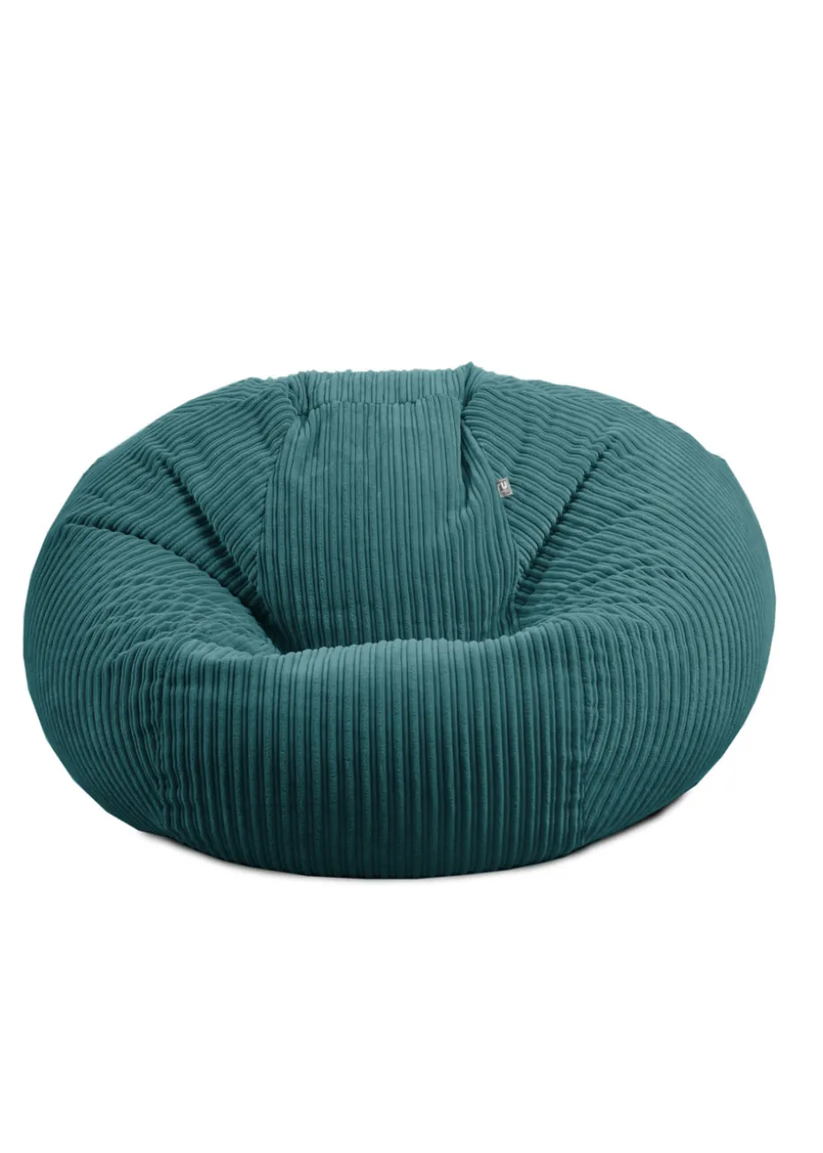 rucomfy Jumbo Cord Goliath Teal Beanbag