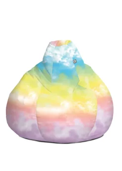 rucomfy Printed Extra Large Classic Tye Dye Beanbag