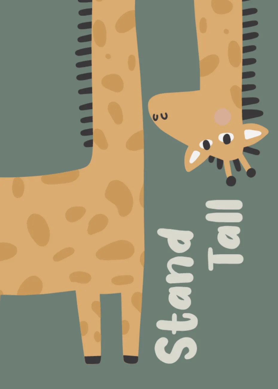 rucomfy Printed Floor Cushion Safari Giraffe Beanbag