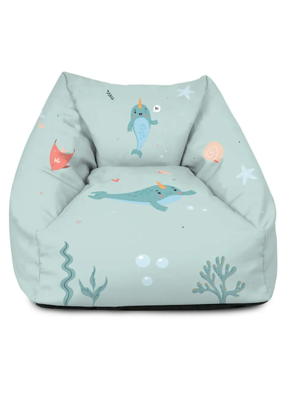 rucomfy Printed Kids Snuggle Chair Under The Sea Beanbag