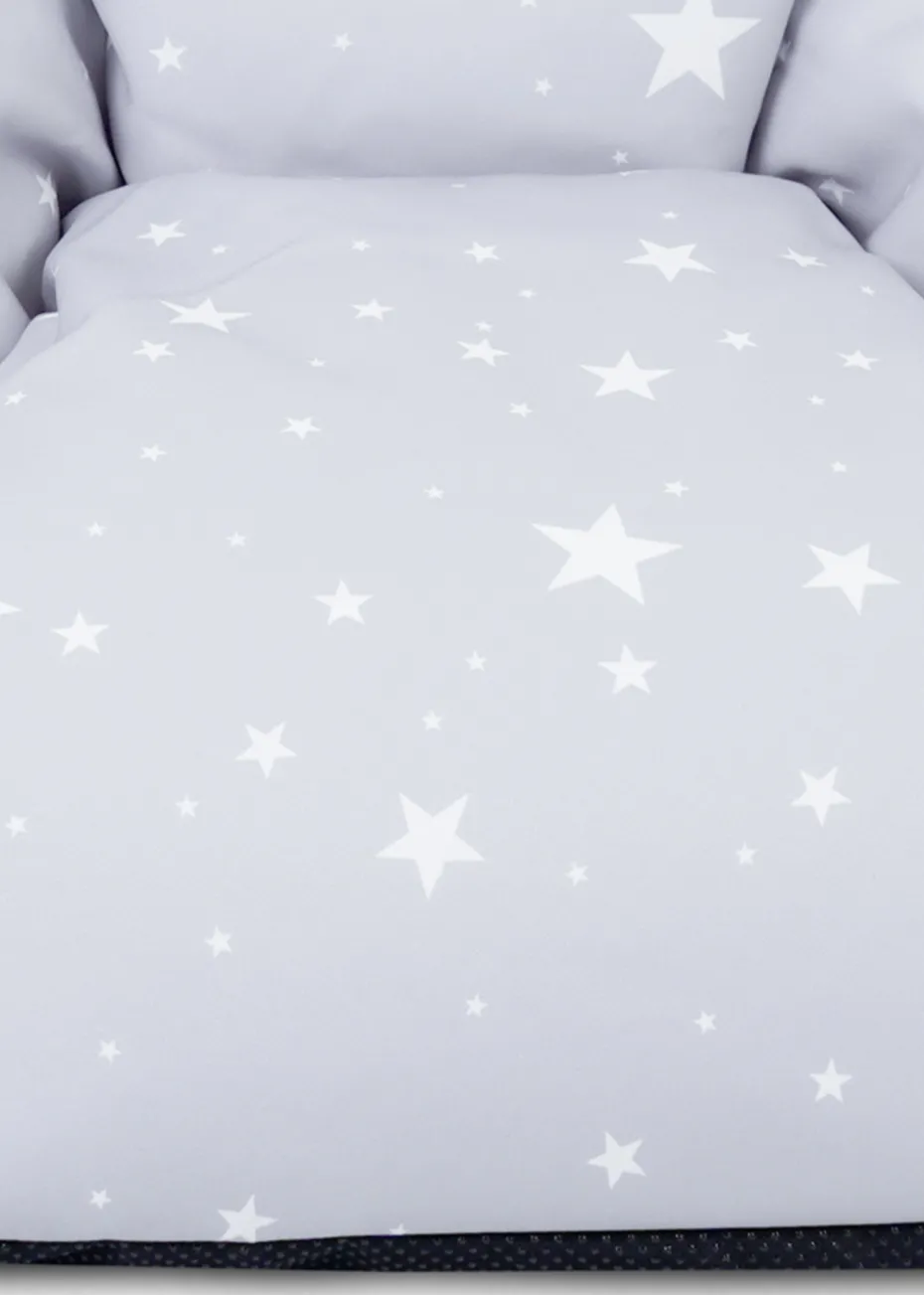 rucomfy Printed Kids Snuggle Chair Platinum Stars Beanbag