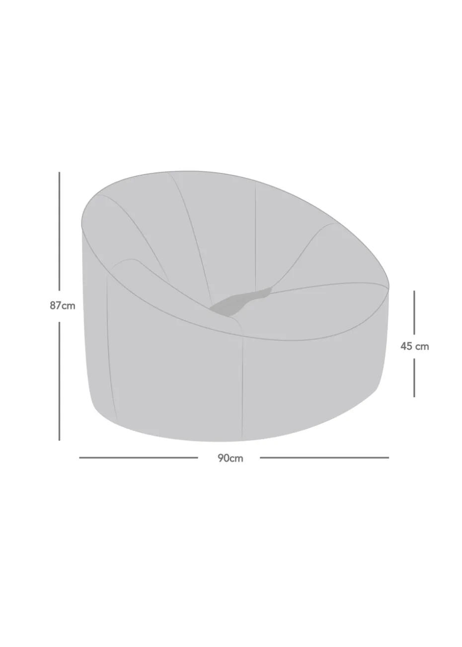rucomfy Snug Cinema Chair Grey Beanbag