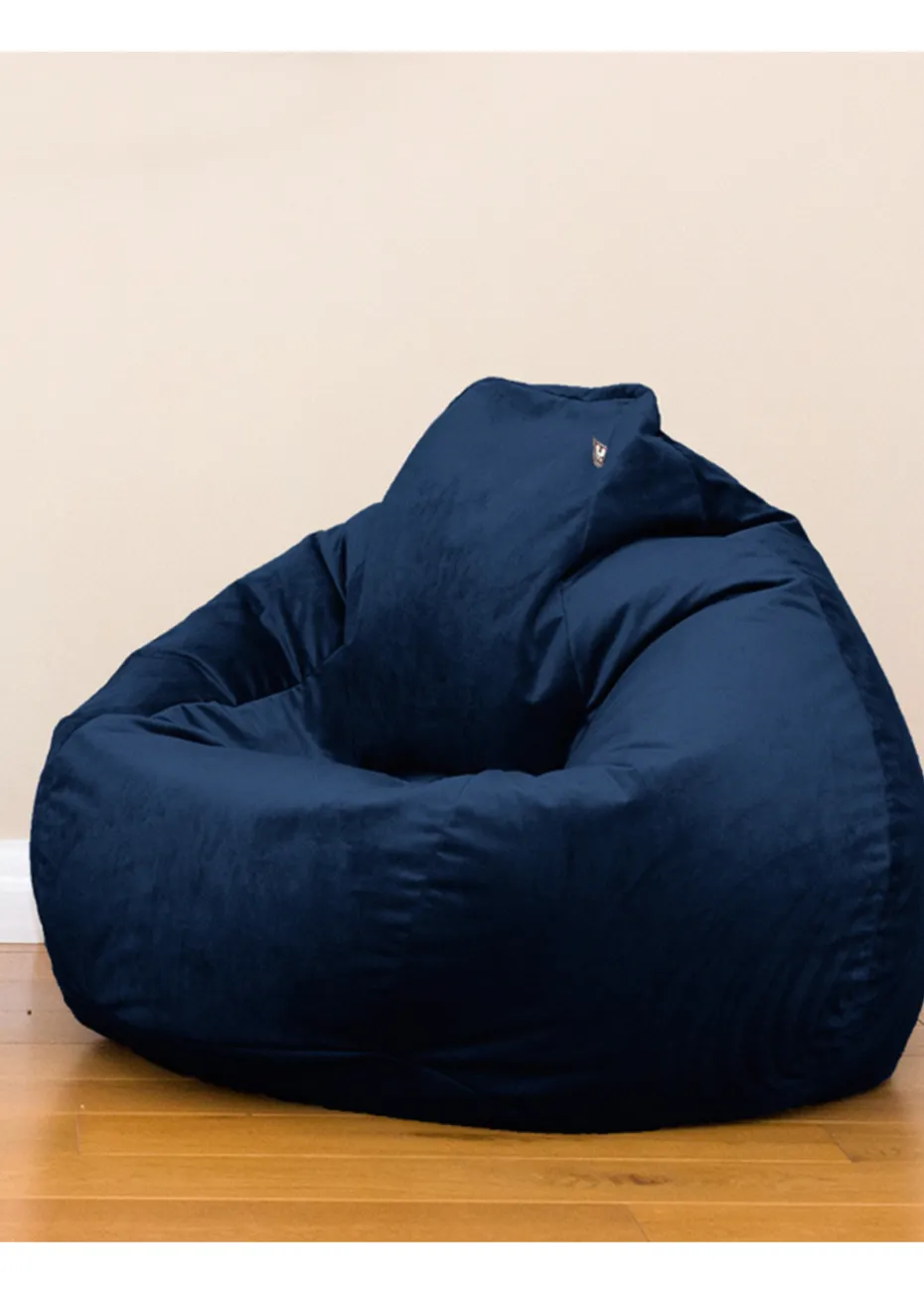 rucomfy Velvet Slouchbag Peacock Blue Beanbag
