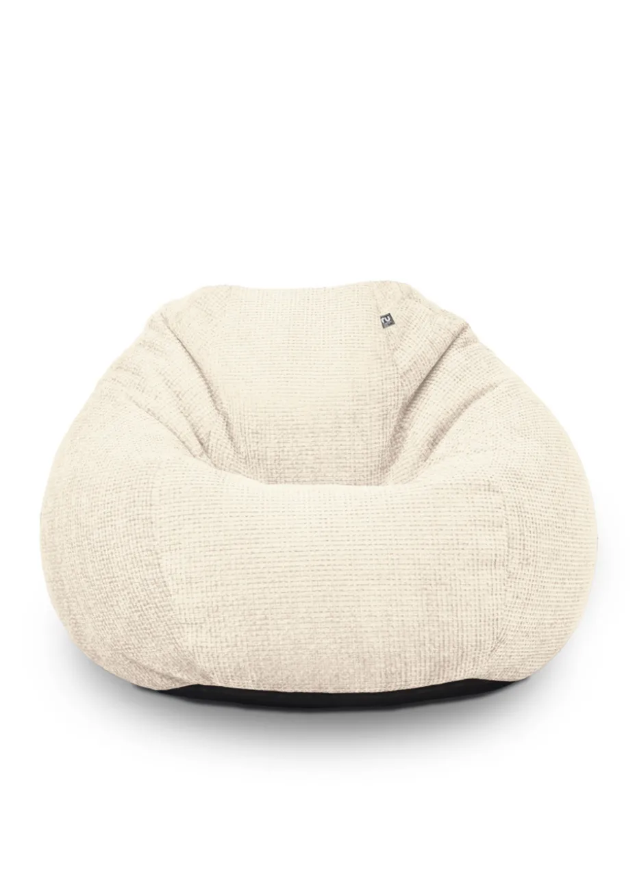 rucomfy Waffle Kids Slouchbag Cream Beanbag