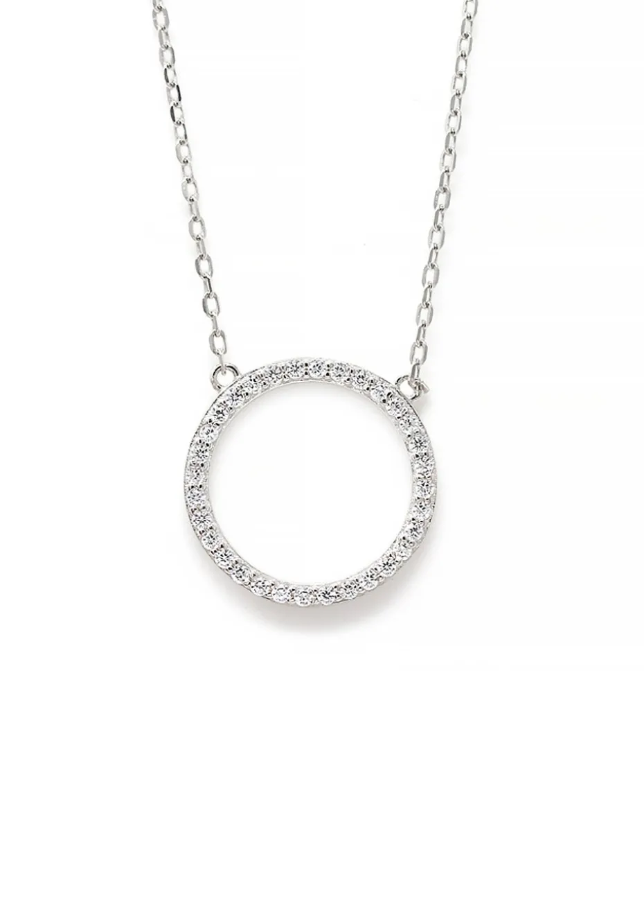 Say It With Silver Circle of Life Necklace