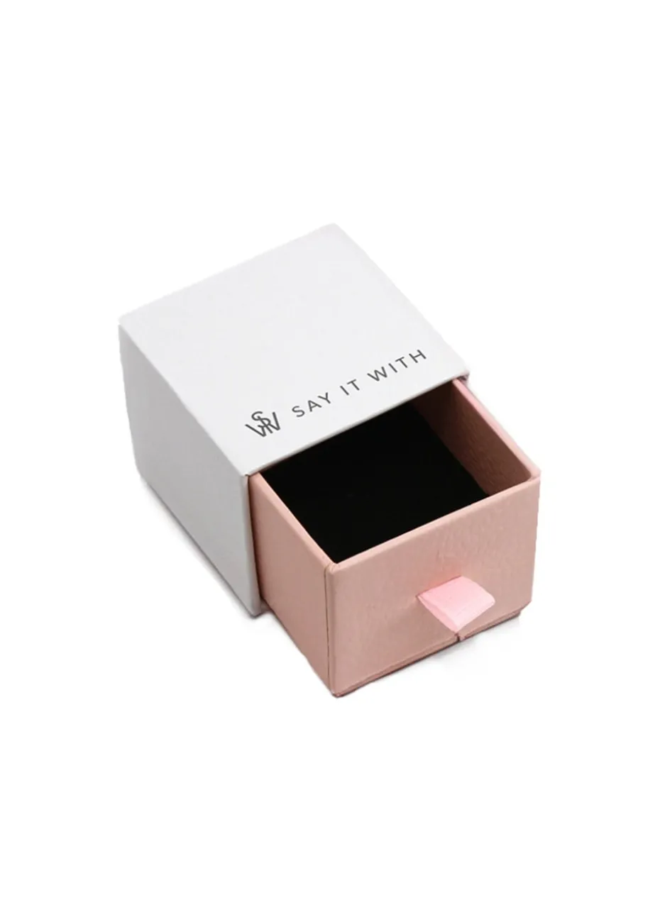Say It With Silver Kiss Earrings