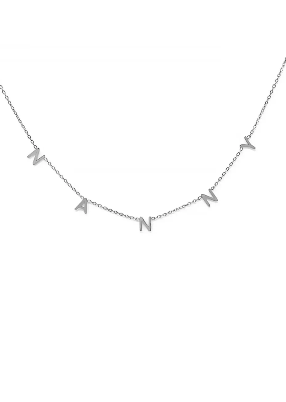 Say It With Silver Nanny Necklace
