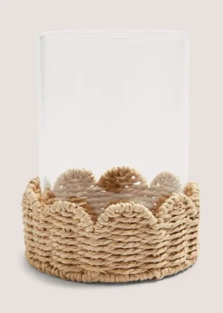Scallop Edge Hurricane Candle Holder