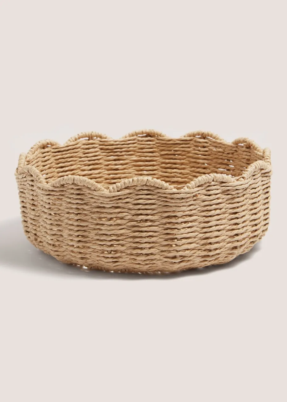 Scallop Edge Woven Vase