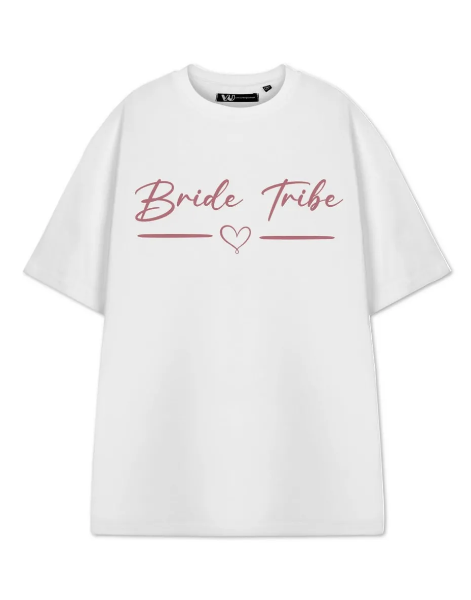 Show Me The Merch Bride Tribe White T Shirt