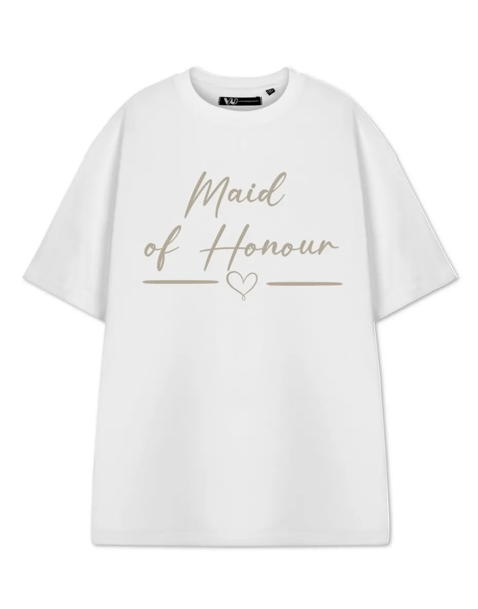 Show Me The Merch Maid Of Honour White T Shirt
