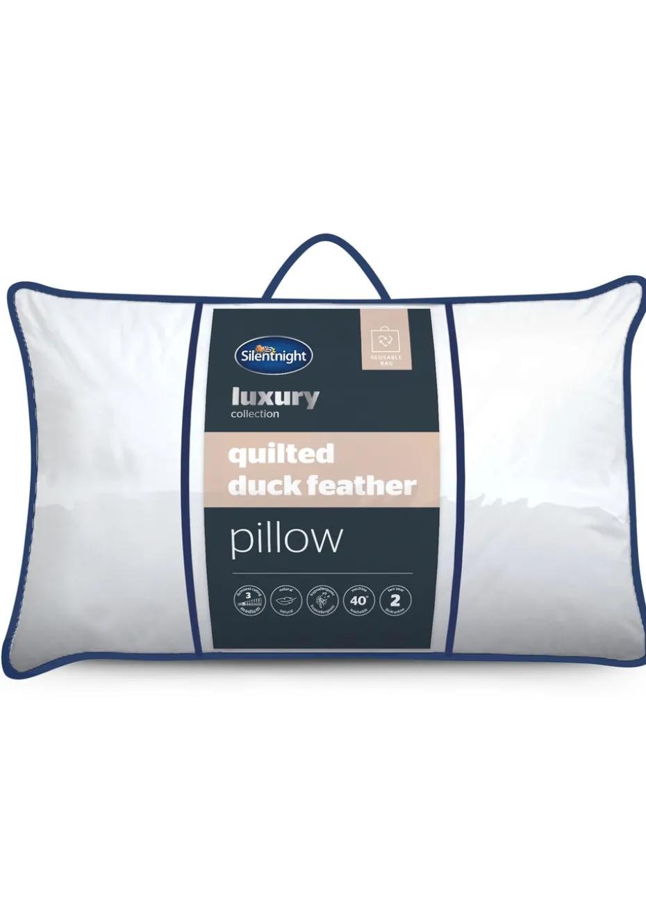 Silentnight Quilted Feather Pillow