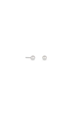 Simply Silver Sterling Silver 925 Pearl Stud Earrings