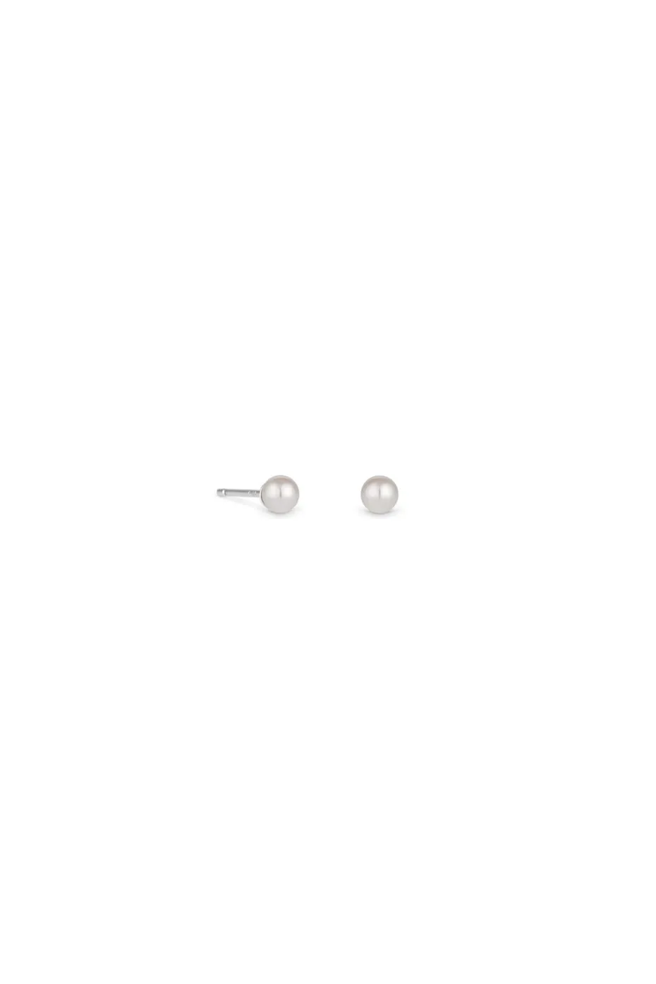 Simply Silver Sterling Silver 925 Pearl Stud Earrings