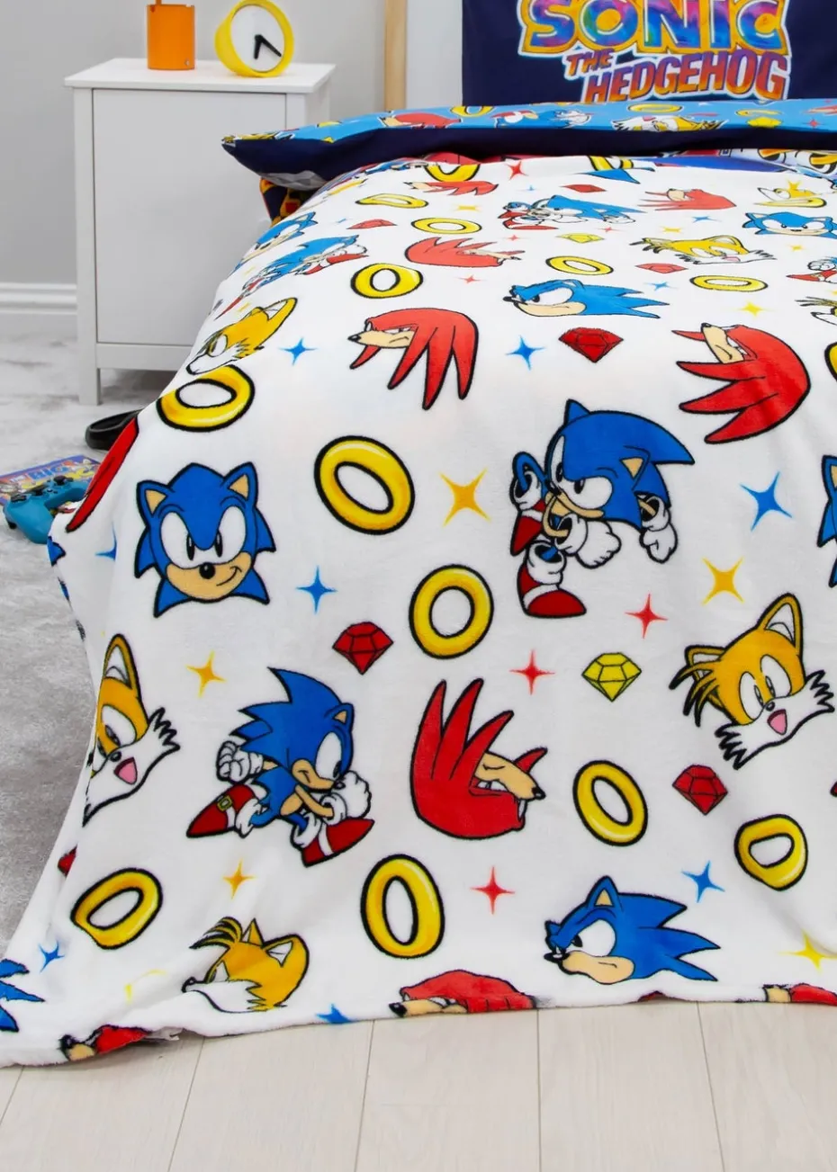Sonic Multi Colour Liquid Rotary Fleece Throw