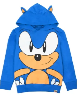 Sonic The Hedgehog Blue 3D Ears Boy's Hoodie (4-8 years)