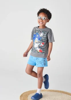 Sonic The Hedgehog Blue/Grey Daywear Set (4-12 Years)