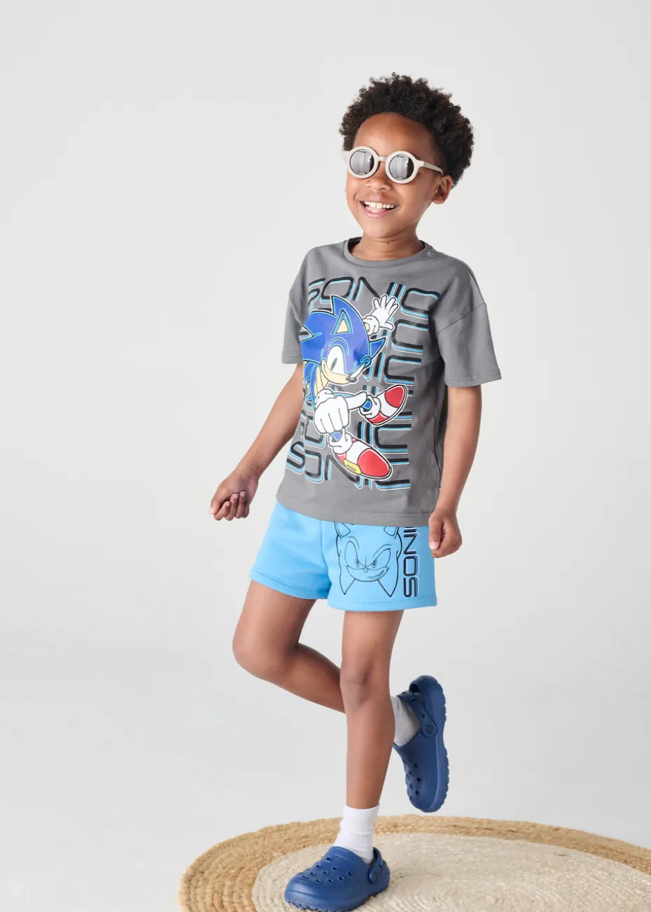 Sonic The Hedgehog Blue/Grey Daywear Set (4-12 Years)