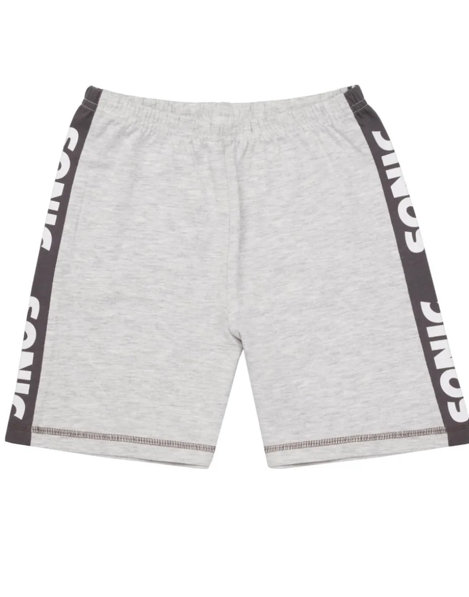 Sonic The Hedgehog Grey Kids Shortie Pyjamas (4-12 Years)