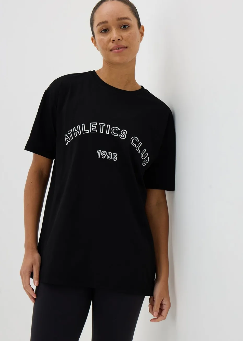 Souluxe Black Athletics Club T-Shirt