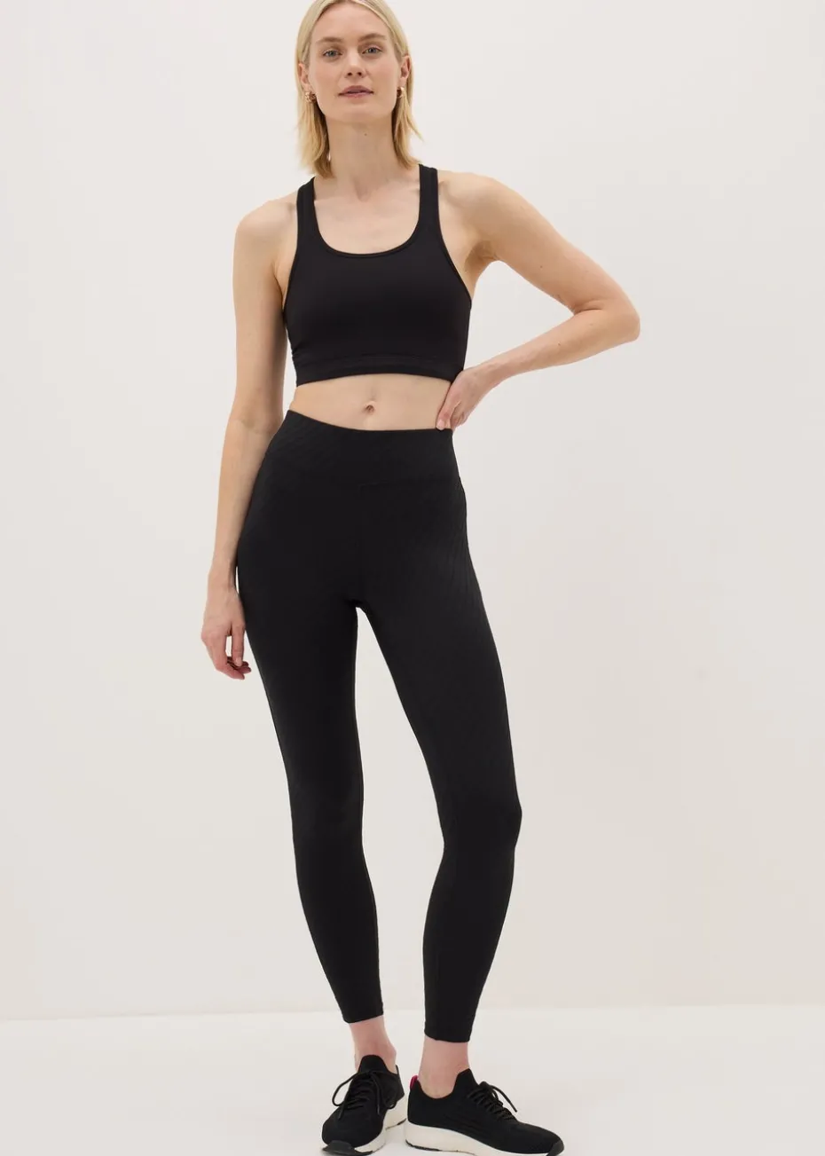 Souluxe Black Textured Leggings