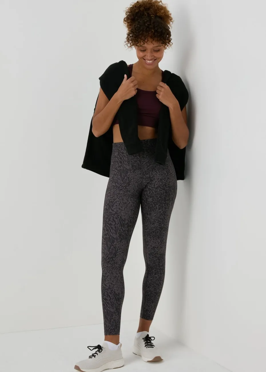 Souluxe Black Tonal Print Leggings