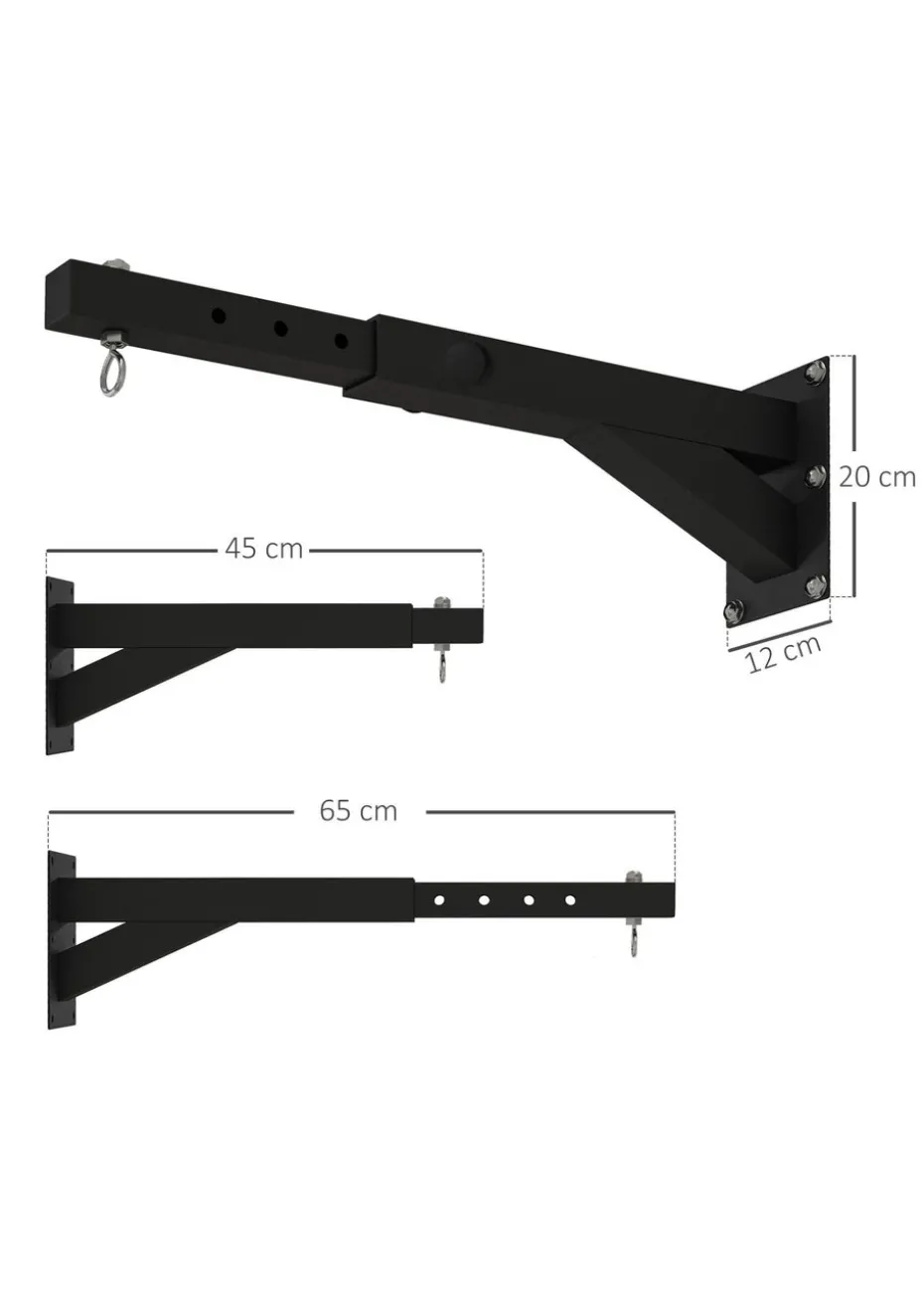 SPORTNOW 5-Length Adjustable Punch Bag Bracket for Boxing Punching Training