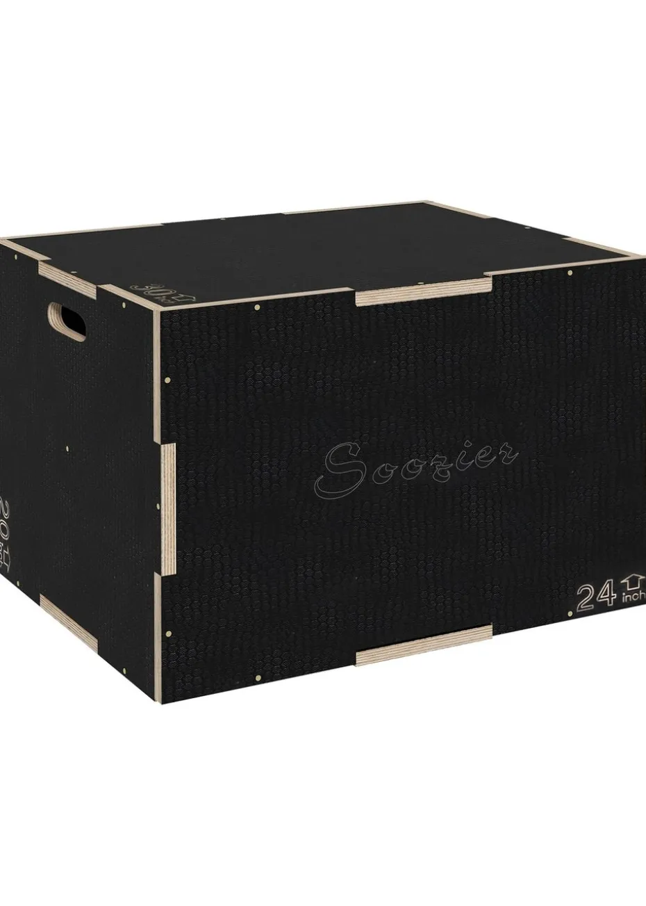 SPORTNOW Pylometric Jump Box Wooden Pylo Box for Home Gym