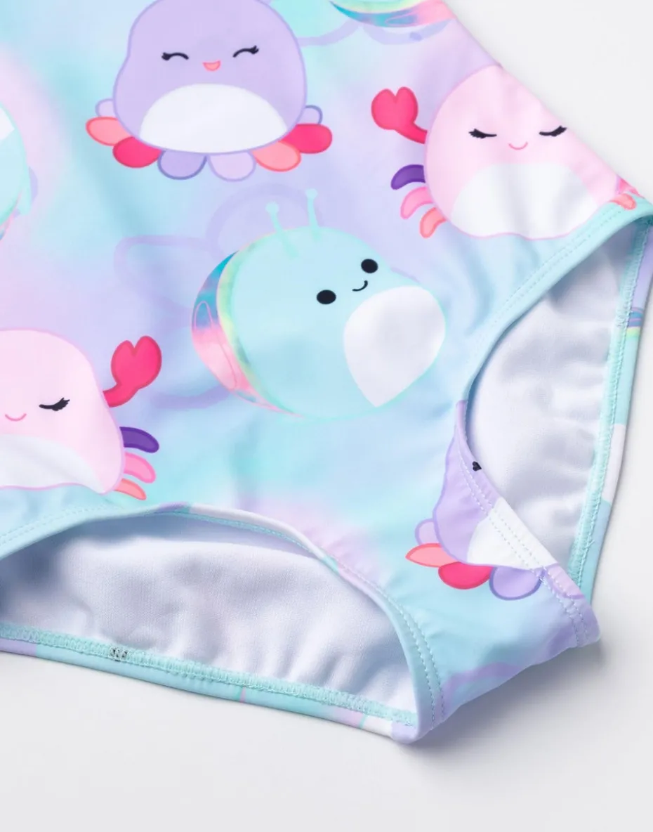 Squishmallows Kids Multi Coloured Blue 1 Piece Swimming Costume (5-14 Years)