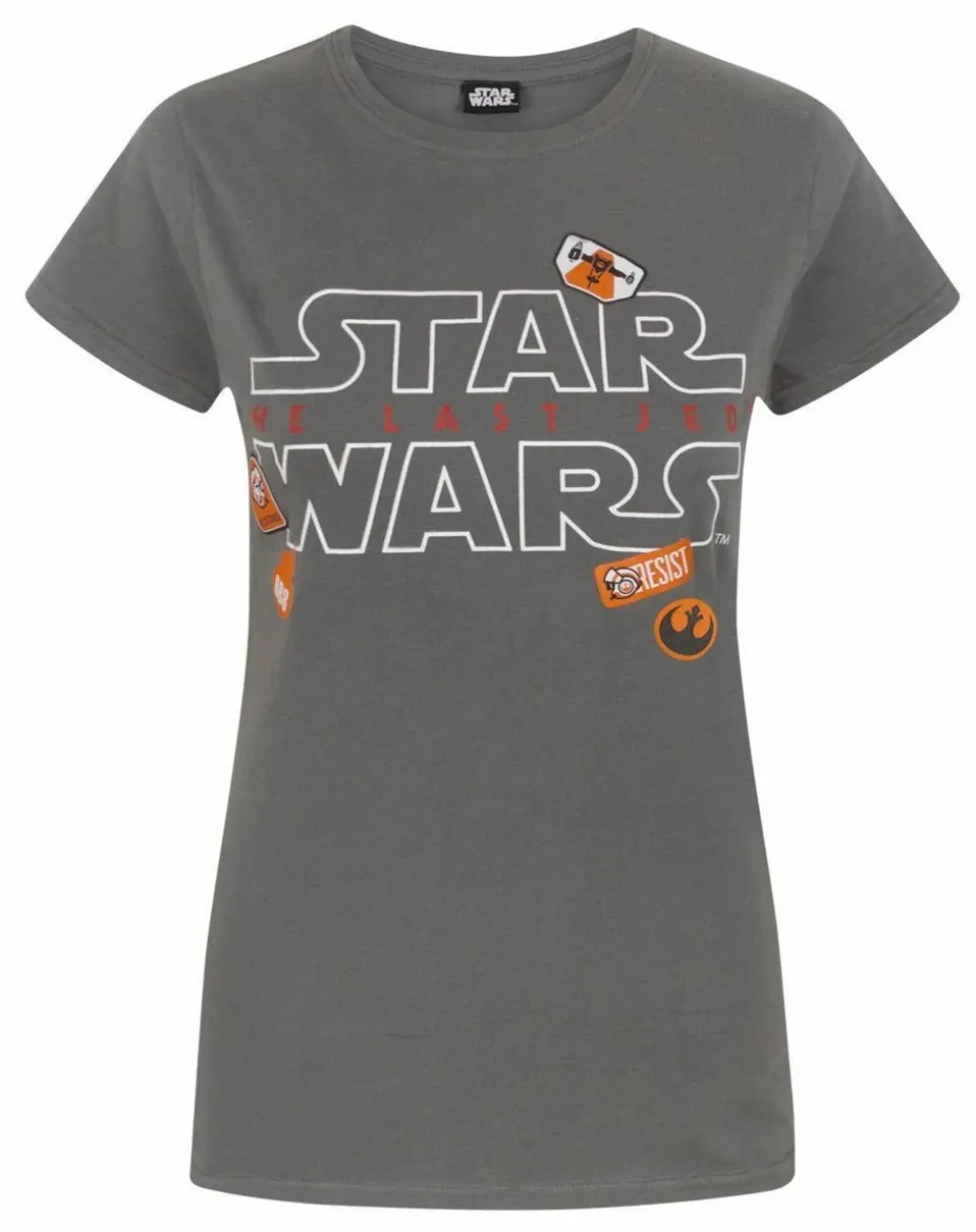 Star Wars Grey Badges T Shirt