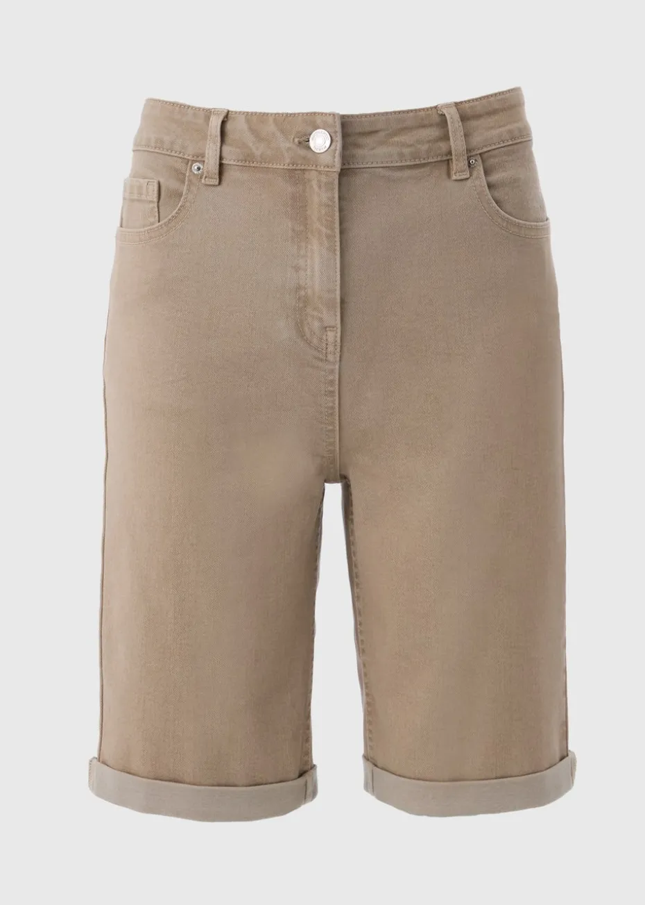 Stone April Denim Shorts