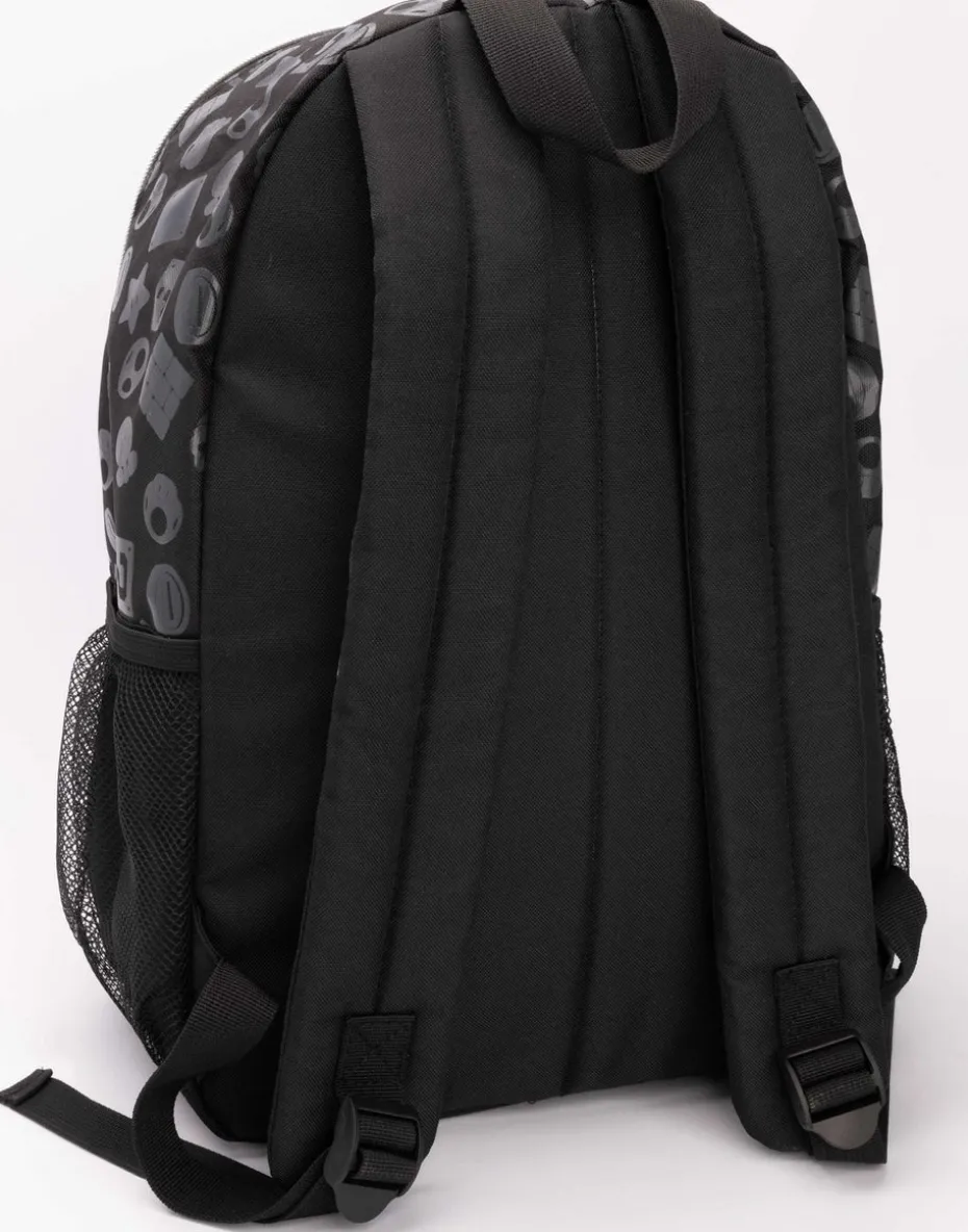 Super Mario All Over Print Black Backpack