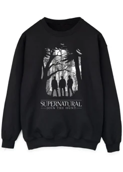 Supernatural Black Poster Art Printed Sweatshirt