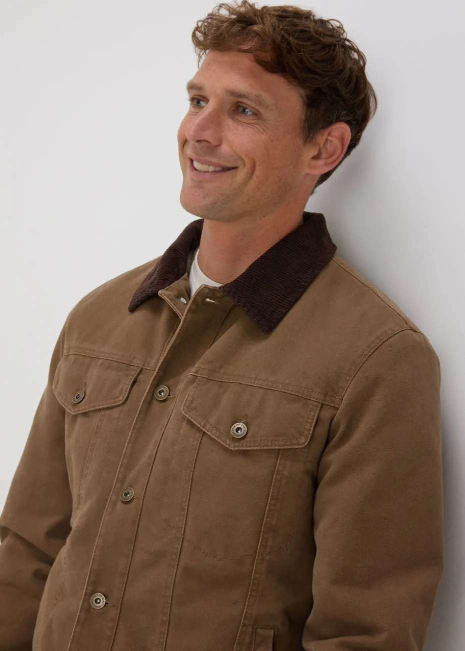 Tan Cord Canvas Jacket