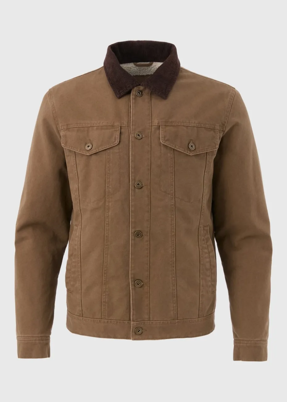 Tan Cord Canvas Jacket