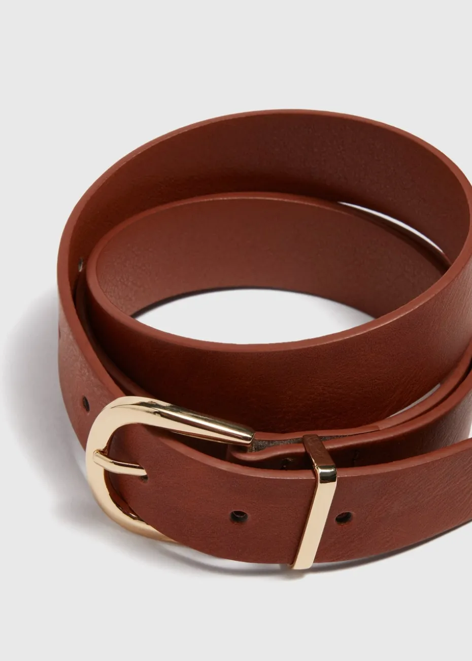 Tan Jeans Belt