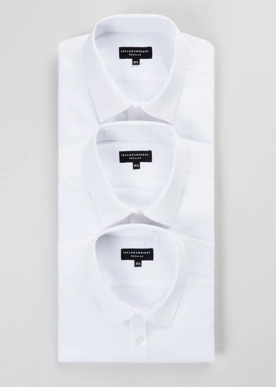 Taylor & Wright 3 Pack Regular Fit Short Sleeve Shirts