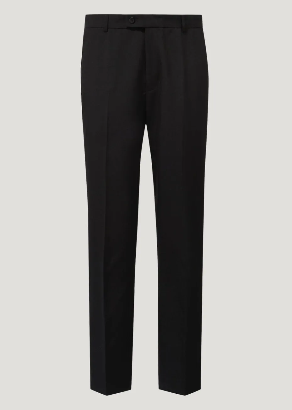 Taylor & Wright Black Regular Fit Formal Trousers