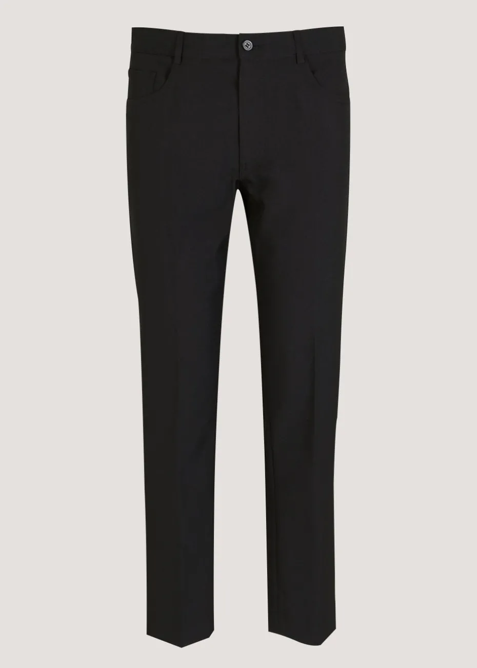 Taylor & Wright Black Slim Fit Formal Trousers