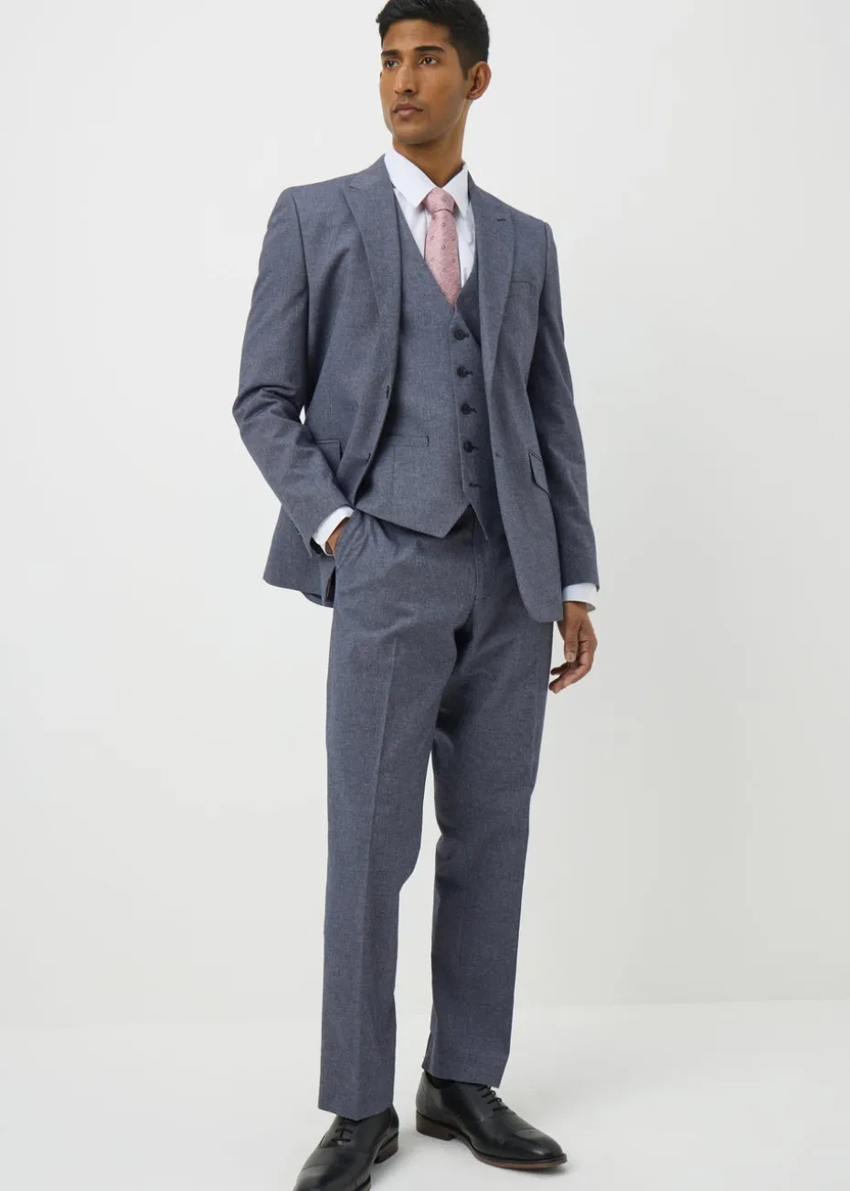 Taylor & Wright Carlo Italian Blue Denim Tailored Waistcoat