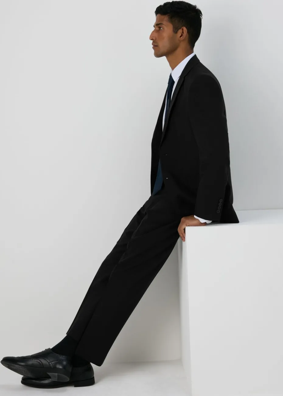 Taylor & Wright Panama Black Tailored Fit Suit Trousers