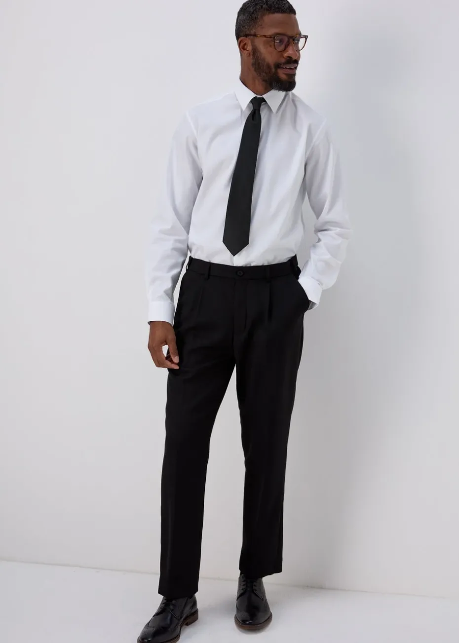 Taylor & Wright White Textured Regular Fit Shirt