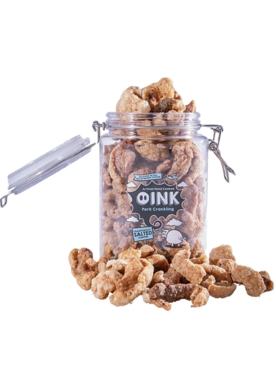 The Oink Company Traditionally Salted Pork Crackling Gifting Jar