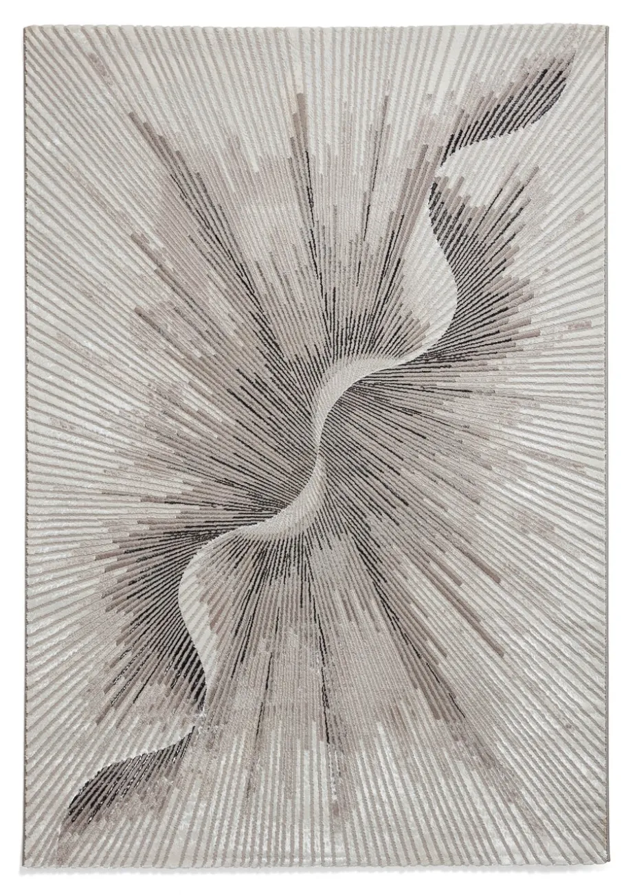 Think Rugs Creation Silver Modern Abstract Rug