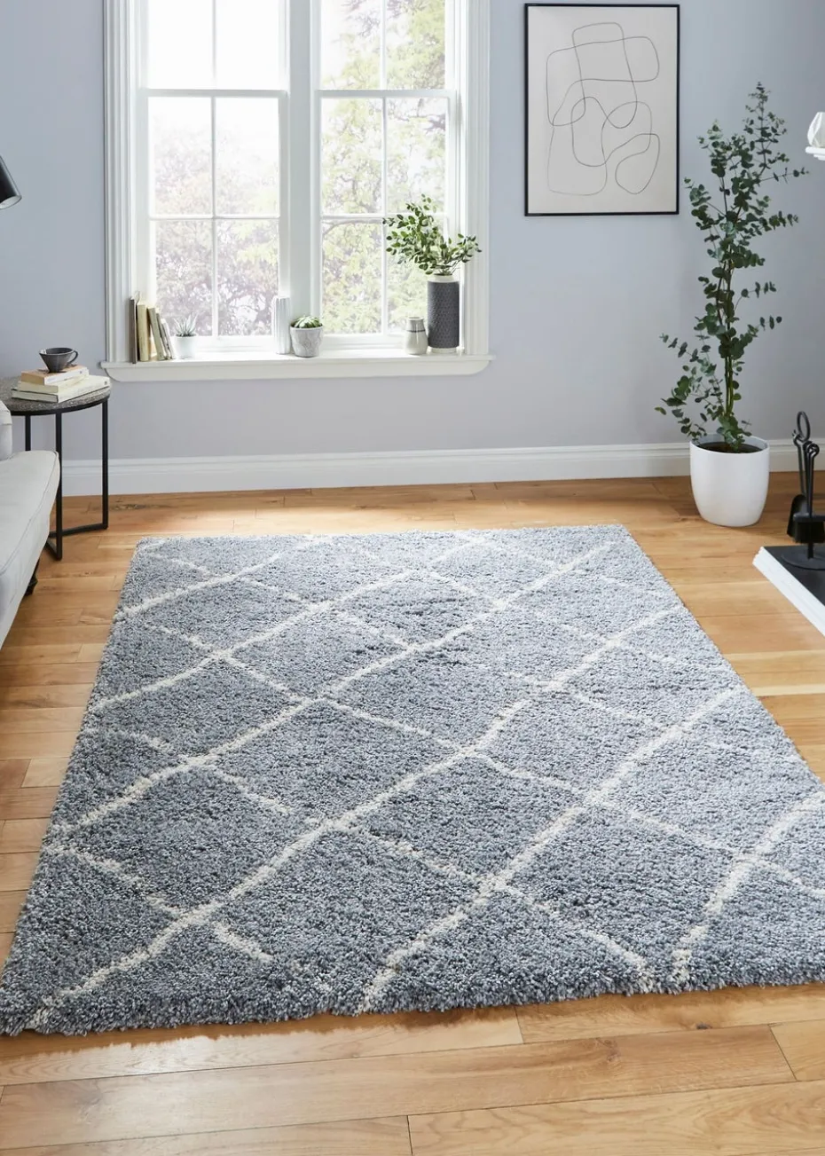 Think Rugs Scandi Berber Grey/Cream Berber Rectangle Rug