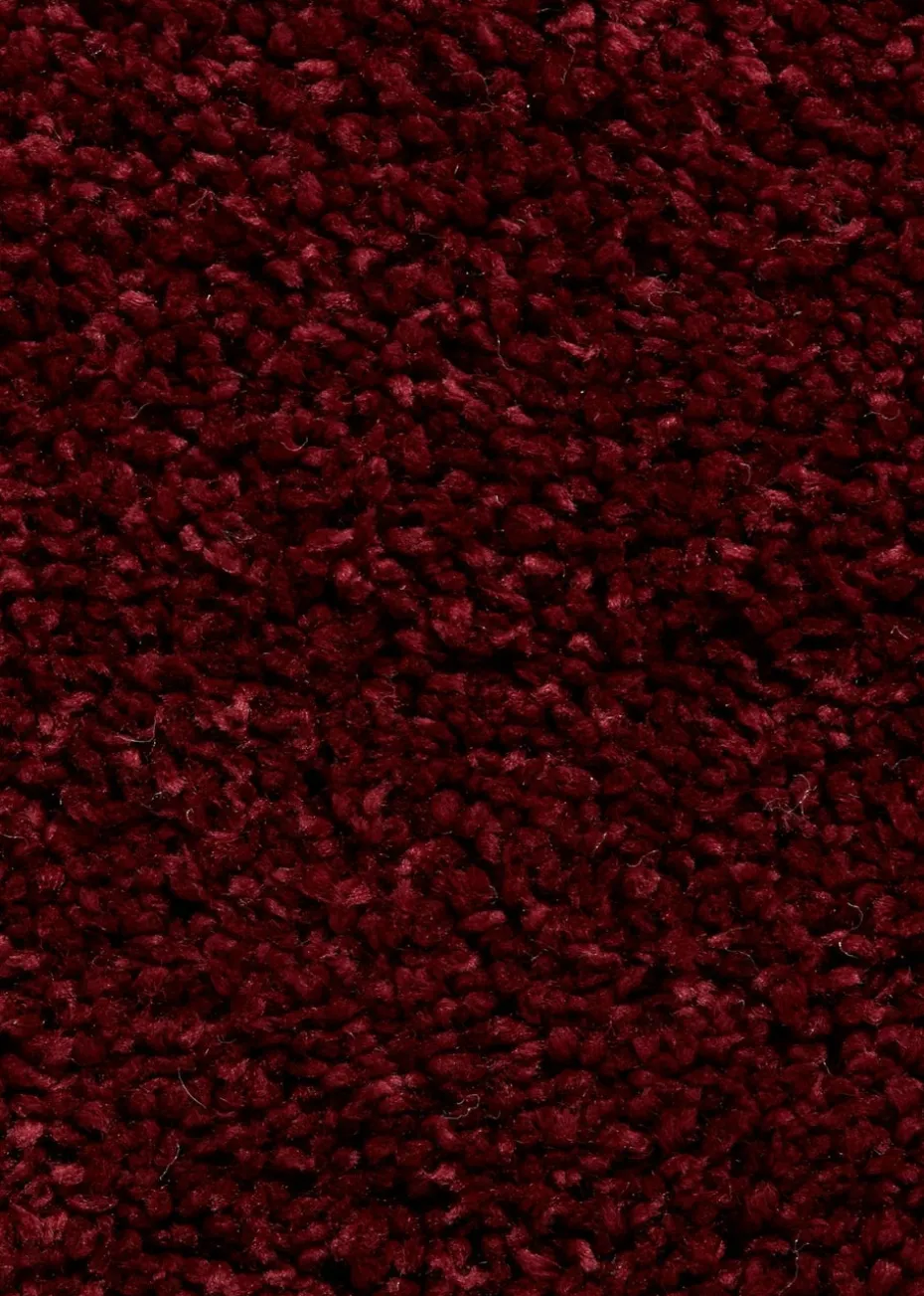 Think Rugs Sierra Ruby Plain Shaggy Rectangle Rug