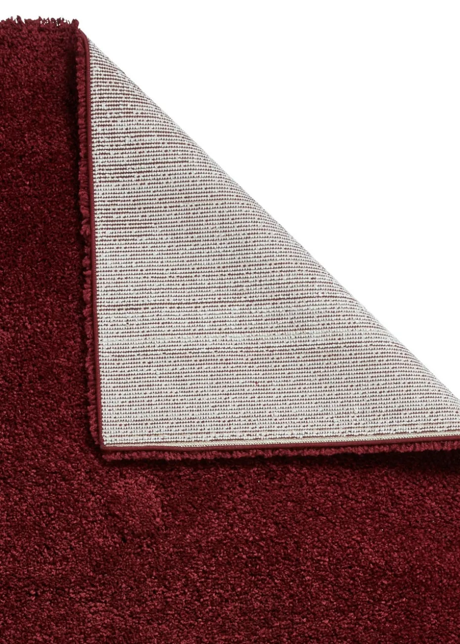Think Rugs Sierra Ruby Plain Shaggy Rectangle Rug
